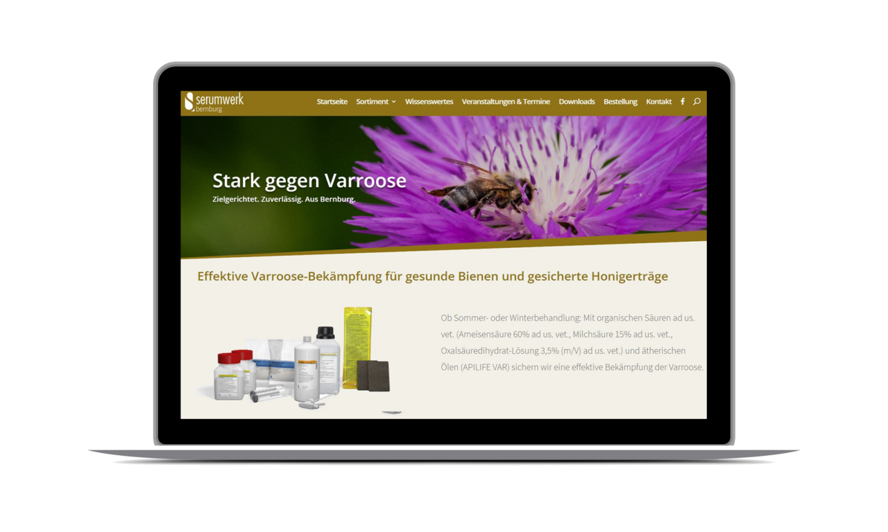 Website der Bienengesundheit